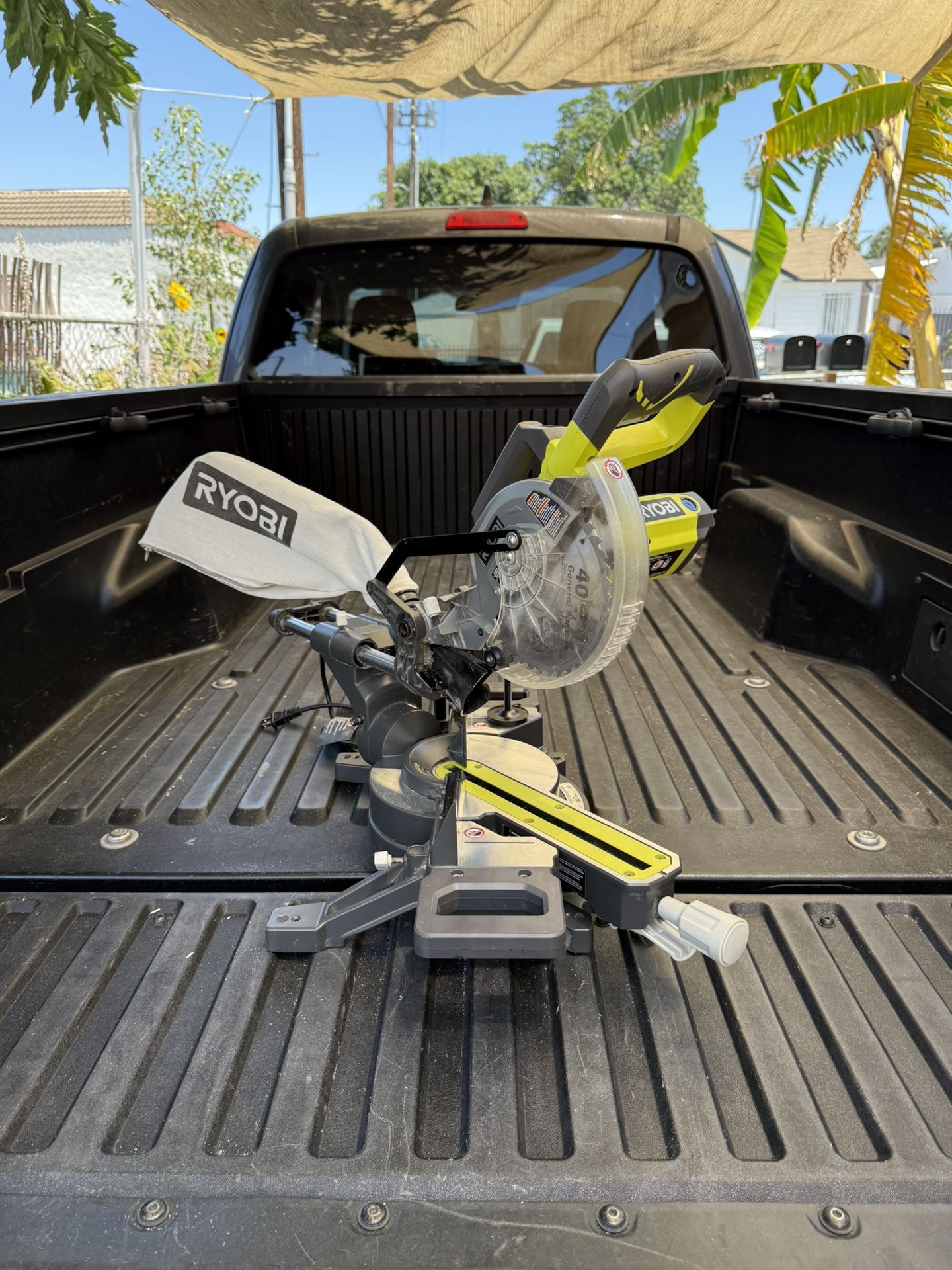 RYOBI 15 Amp 10 in. Corded Sliding Compound Miter Saw with LED Cutline Indicator