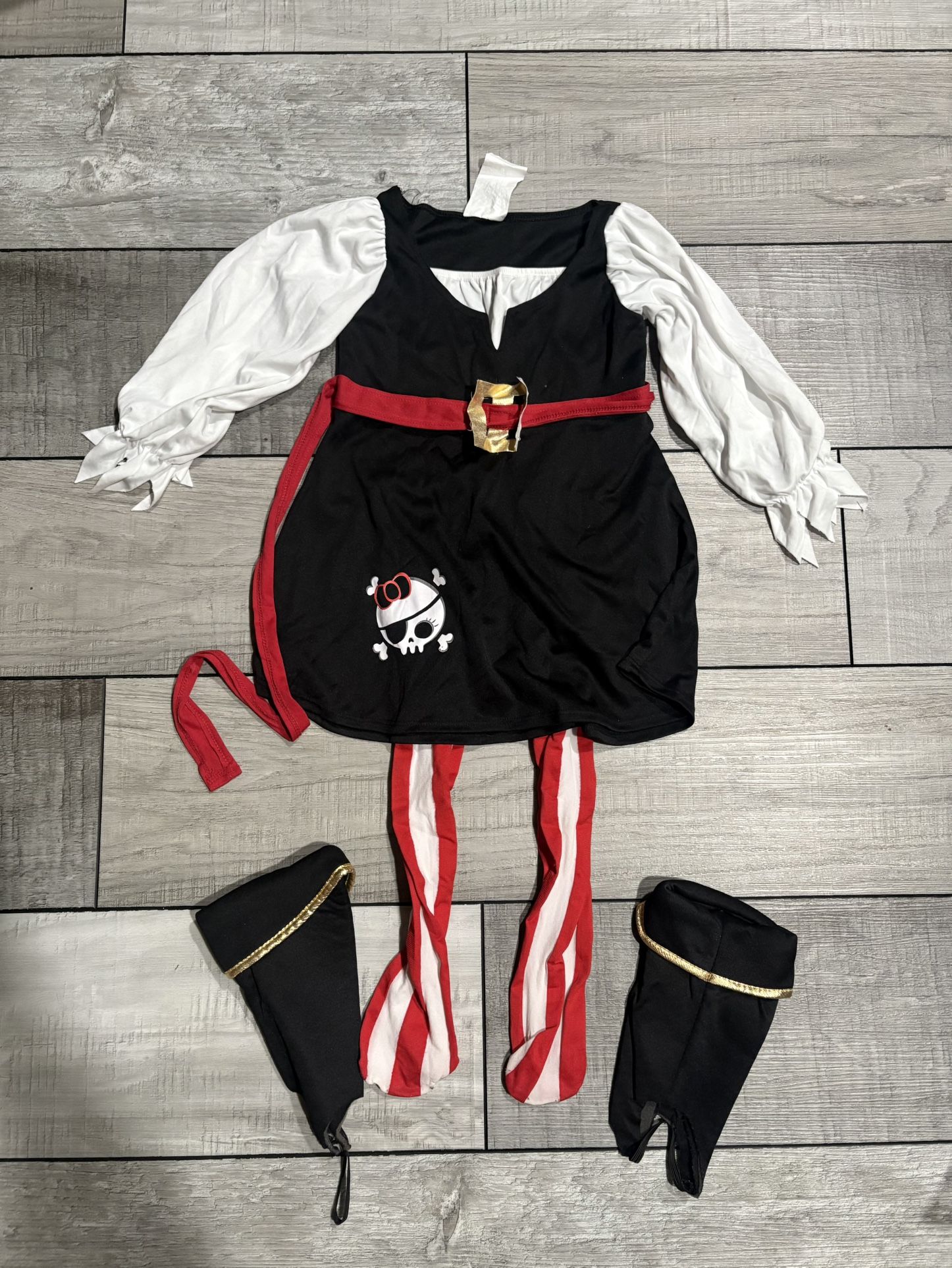 Pirate Girls Toddler Halloween Costume Size 3/4