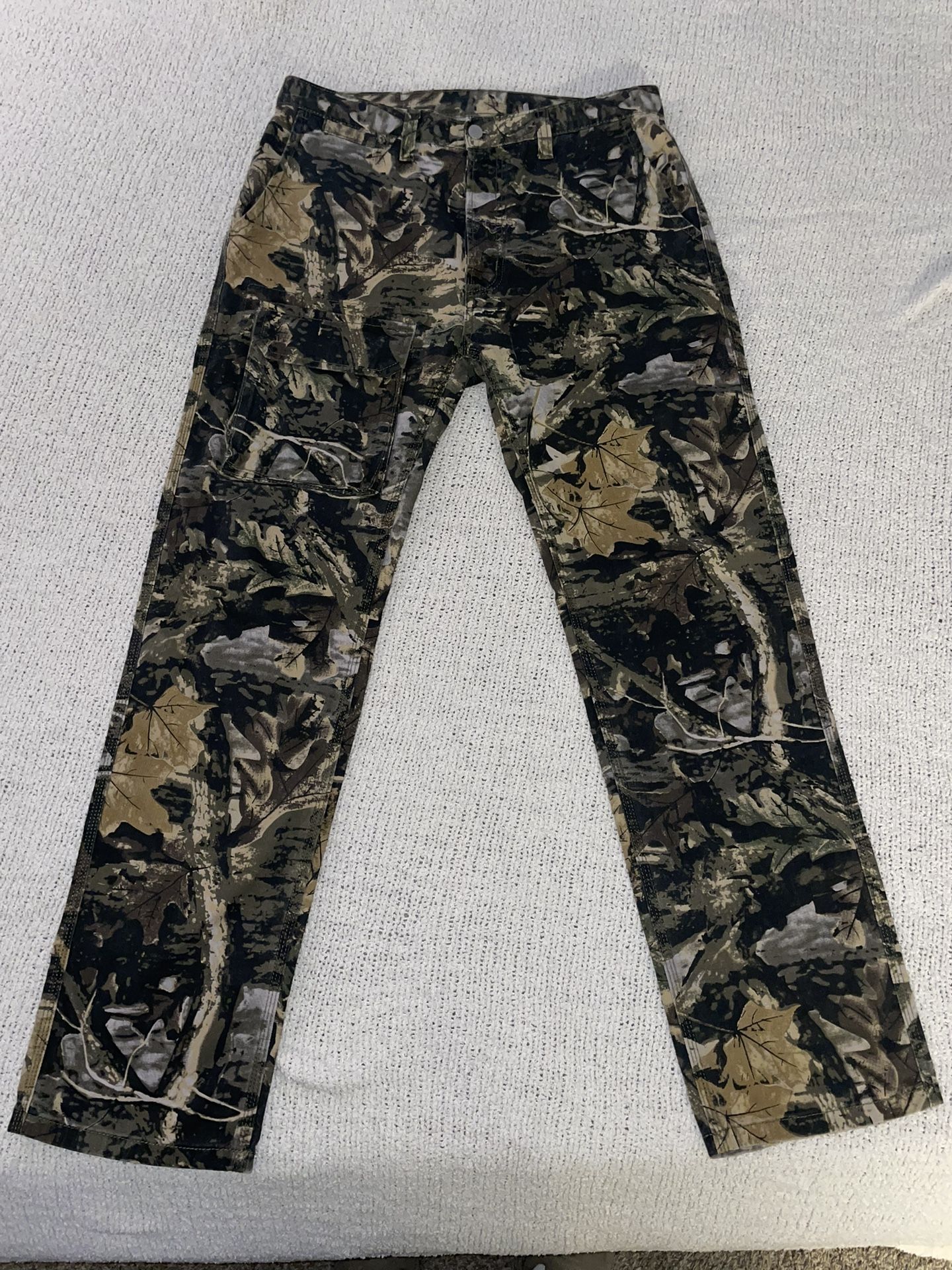 MNML V266 Camo II Baggy Denim Cargo Pants - Size 33
