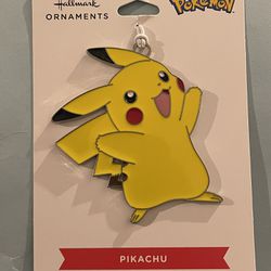 New Hallmark 2021 Pokemon Pikachu Metal Christmas Ornament