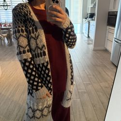 Zara knit midi cardigan