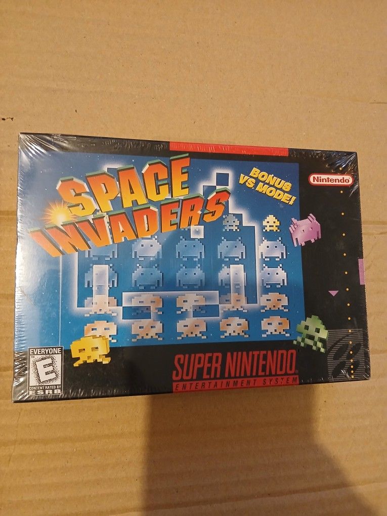 Super Nintendo Space Invaders Unopened