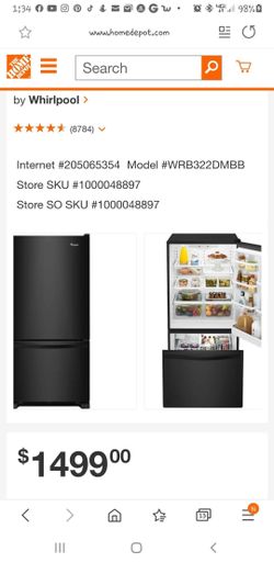 Whirlpool Fridge/ bottom freezer