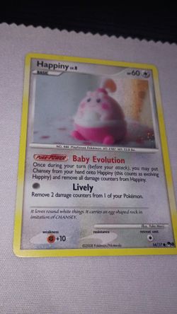 Pokemon Happiny Mysterious Treasures