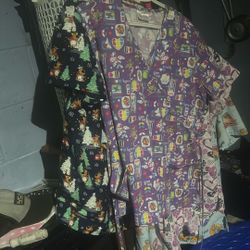 4 Size Large Scrub Tops