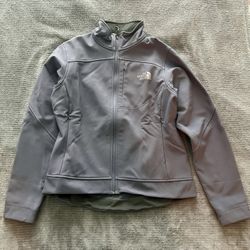 The North Face Light Gray Softshell Jacket