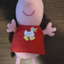 Peppa Pig Plush Stuffed Animal Kids Toy Doll Duck Dress 8"