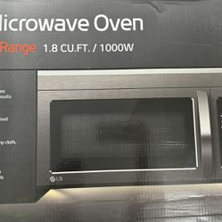 LG Microwave Black Stainless Steel