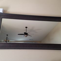 Big Wall Mirror With 2 Candle Holders