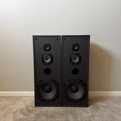 Zenith AL-401 3 Way Tower Home Floor Standing Vintage Speakers