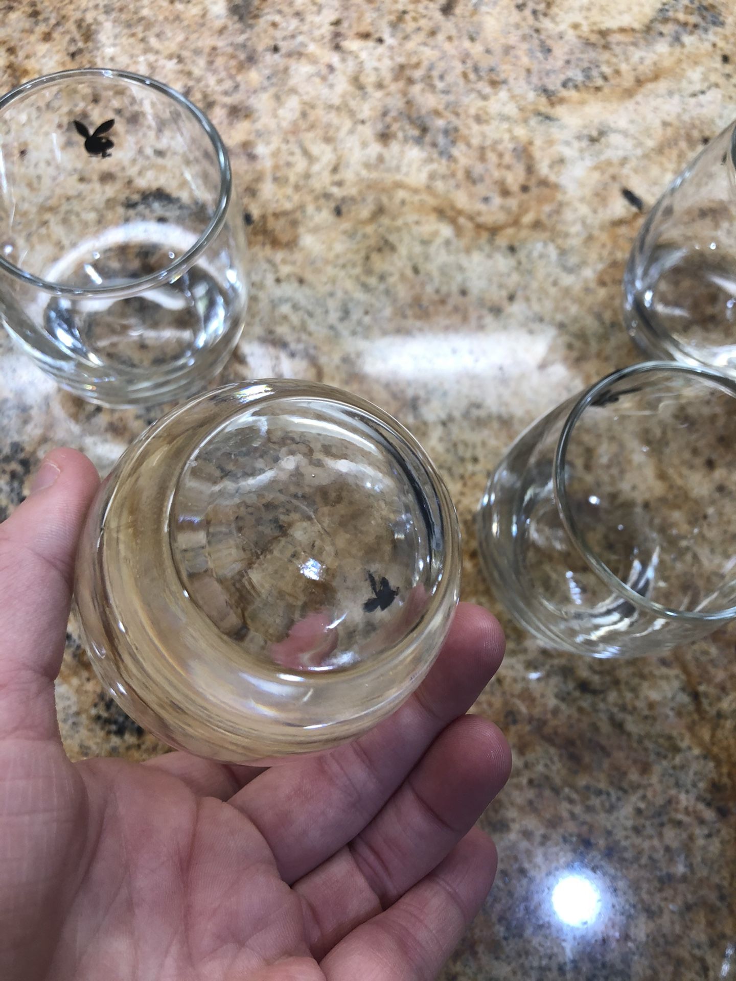 Playboy Tumbler Glasses & Pitcher Bar Set, Pristine.