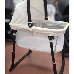 Bedside Bassinette,  Adjustable Height & Foldable 