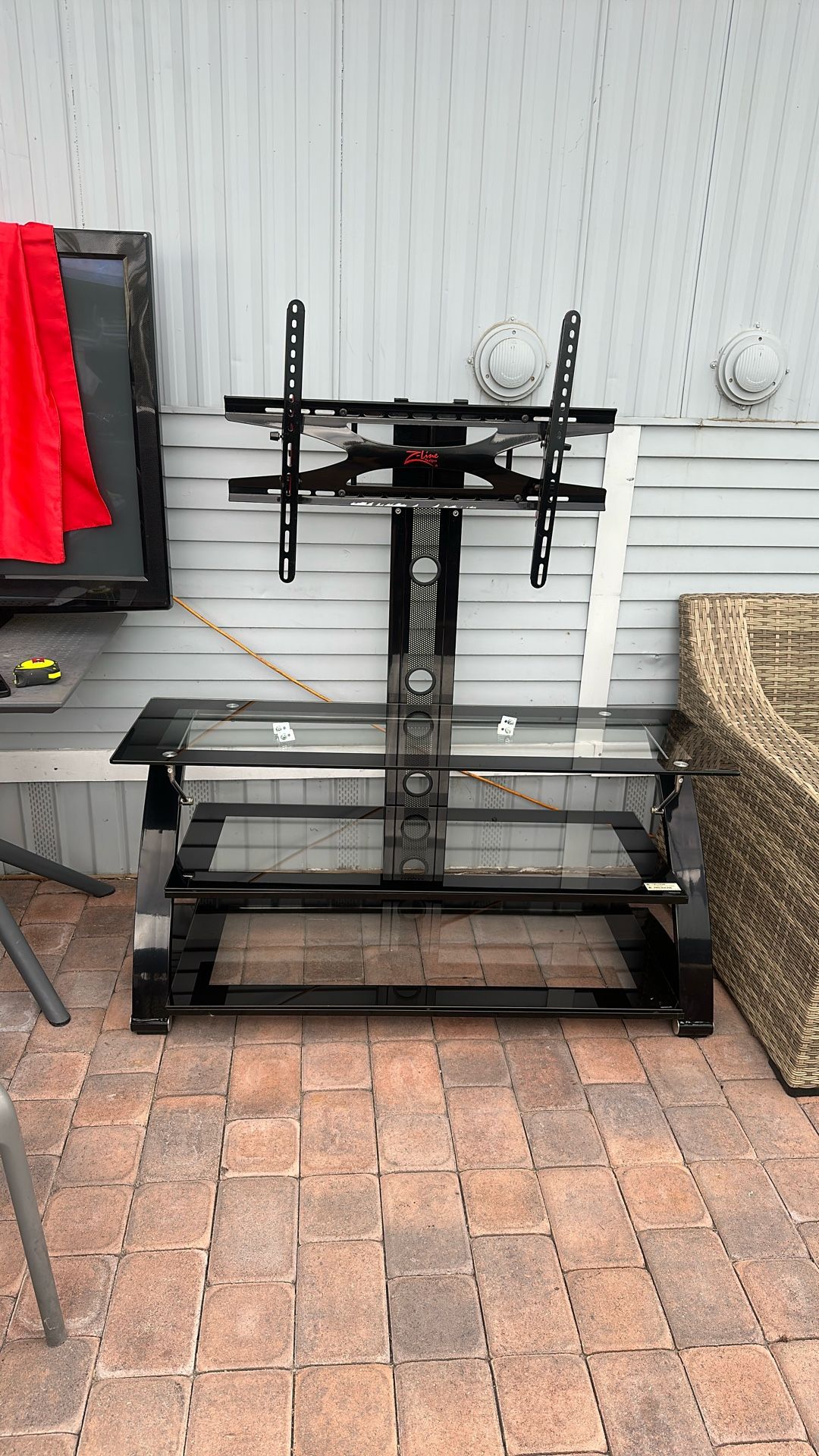 Z -Line Designs TV Stand with an Integrated Mount 