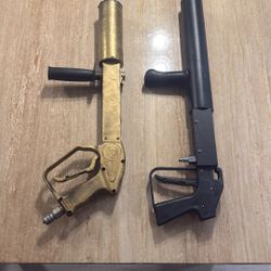 Two CO₂ club effect cannons used for nightclub and DJ drop effects. 