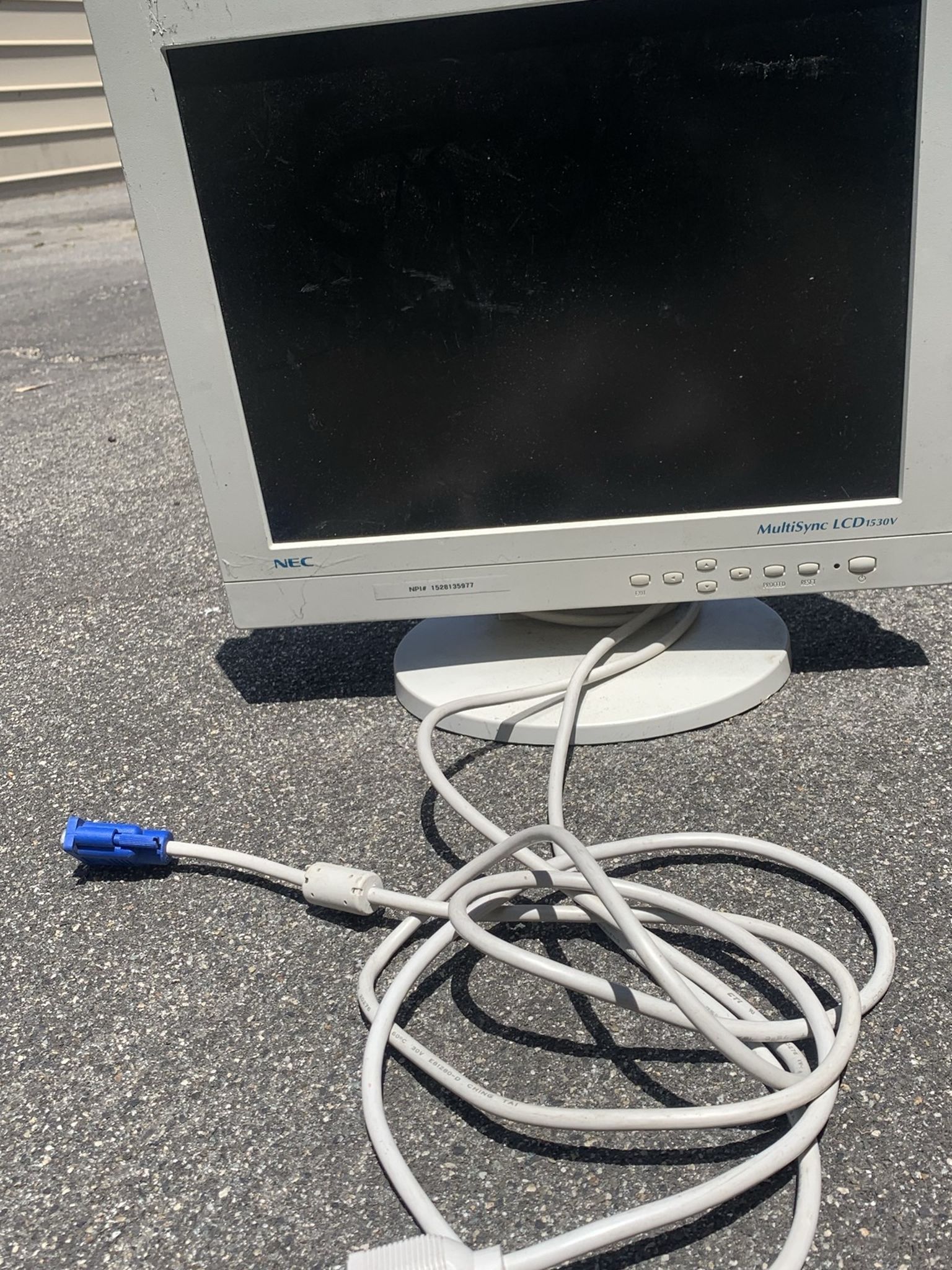 15” NEC Multisync LCD Monitor