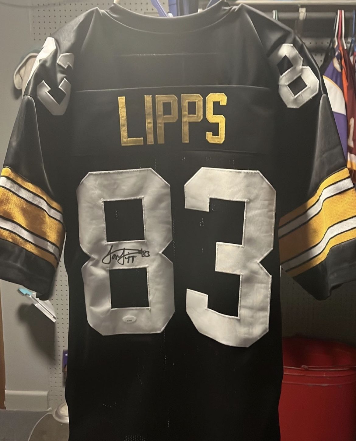 Signed XL Jersey By Louis Lipps Of The Pittsburgh Steelers With COA!?