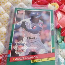 Andre Dawson Variation '91 Donruss All-star No Dot Behind Inc Baseball Card 