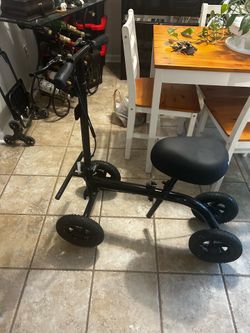 Knee Walker / Knee Scooter- TuffCare All Terrain Steerable + Foldable Knee Walker/ Knee scooter