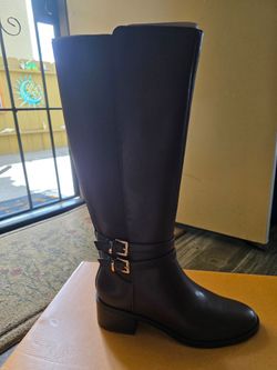 Brown high boots
