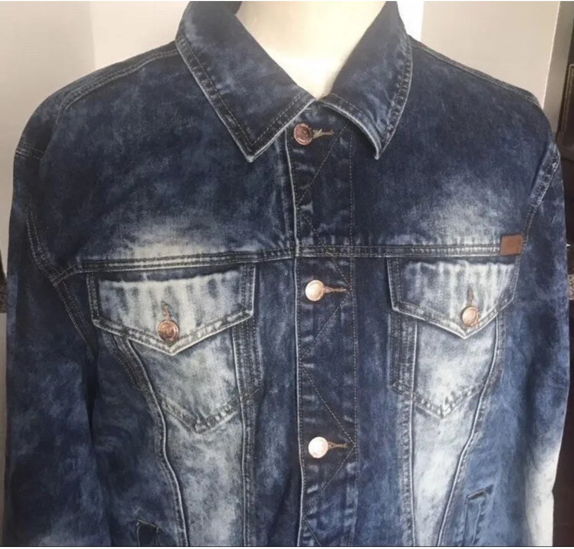 Winchester Oversized Heavy Duty Jean Jacket Men Size 5XL Denim