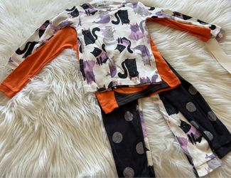 New! Just One You By Carter's Halloween Pumpkin Kitty PJs *12 Months