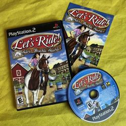 Let’s ride silver buckle Stables PS2