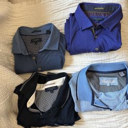 Bundle Of Ted Baker, London, Men’s Polo Size 5 Excellent Condition Shirts.
