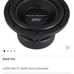 Power Acoustik BAMF-104 10" 3200w Max 1600RMS