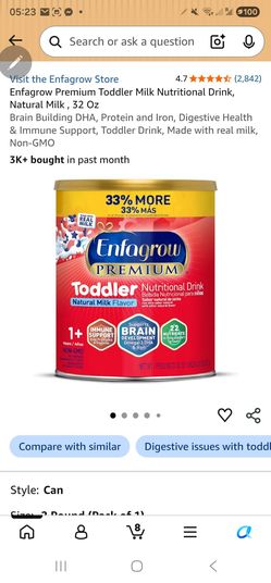 Enfamil formula toddler enfagrow vanilla