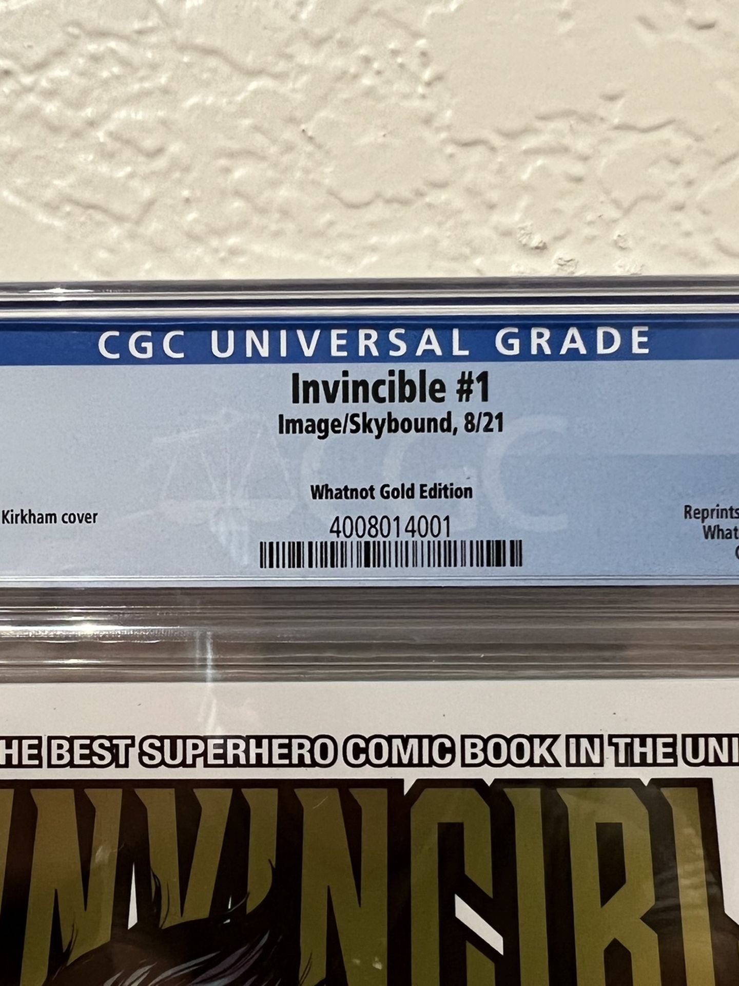 Invincible #1 CGC 9.8 Whatnot Gold Foil Edition