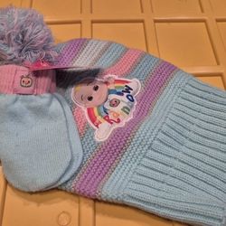 New Cocomelon  Girls hat And Mittens 