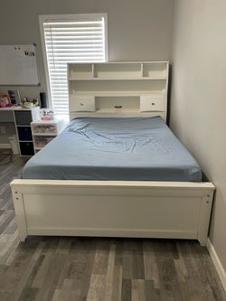 Rooms To Go Kids Ivy League White Full Bookcase Bedroom