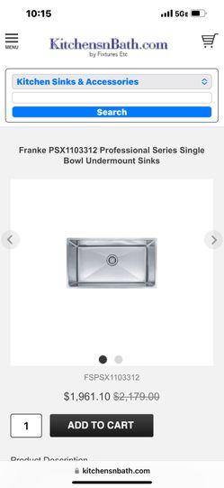 Under mount Stainless Steel Sinks High End 