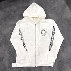 Chrome Hearts White Hoodie Horshoe