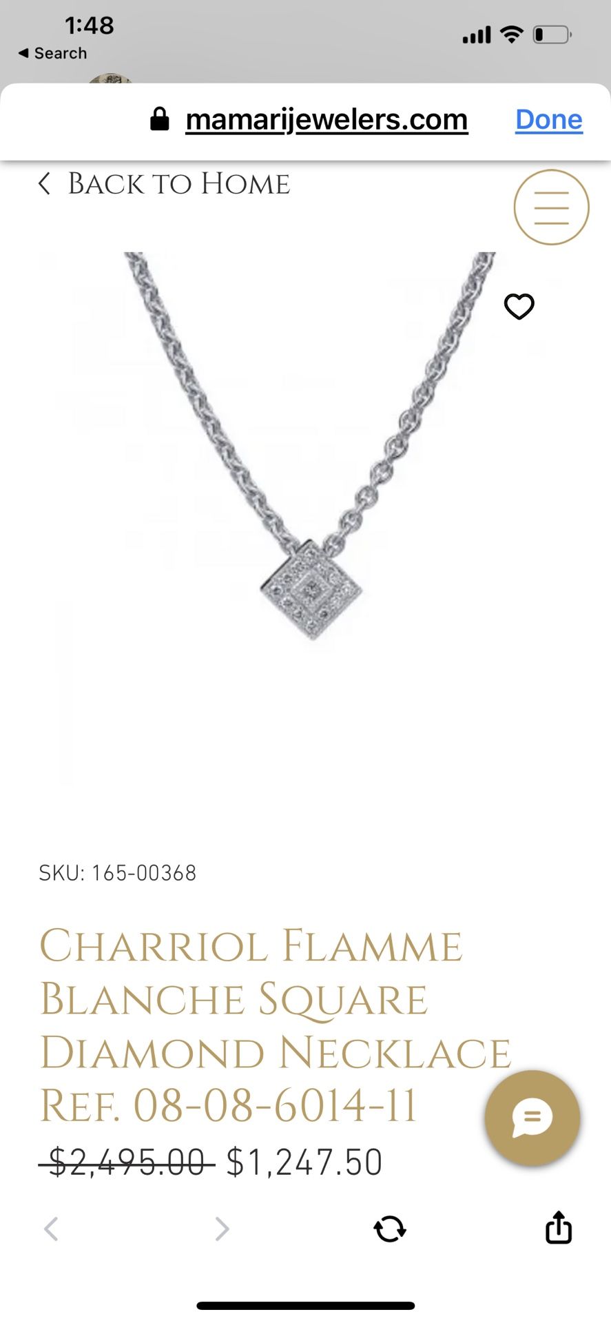 Charriol Flamme Blanch Pendant On 14k Gold Chain