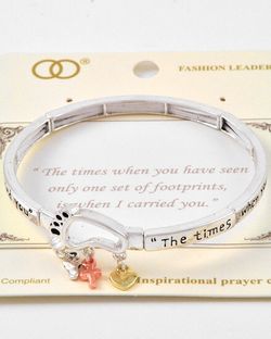 Foot print bracelet