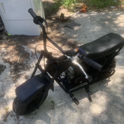 Blacked out mini bike