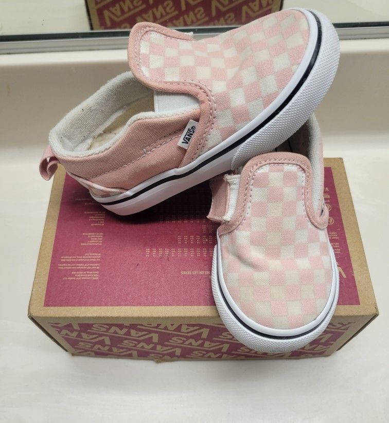 Vans Powder Pink Toddler Size 7