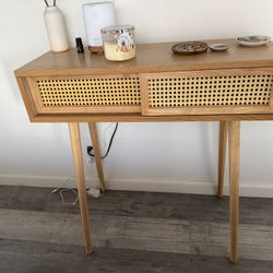 Rattan Sofa Entryway Table 