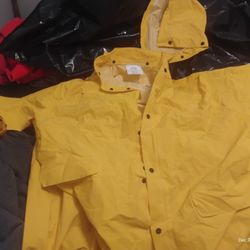 Rain Coat And Over Alls Never Worn