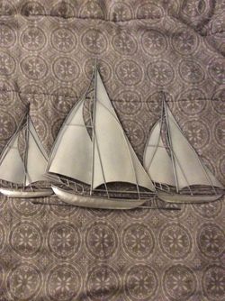 Metal Boat Decoration