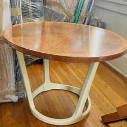 Solid Wood Round Coffee End Side Table 