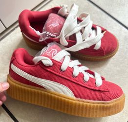 PUMA X Women’s Rihanna Fenty Creeper Phatty Corduroy Red Size 5 NEW