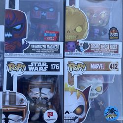 Funko collection Venom, Sate Wars and Marvel
