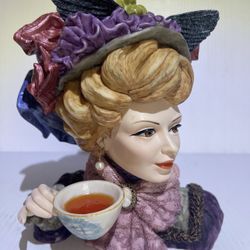 Cameo Girls Delux Head Vase Sasha 1898 Victorian Tea Party LV-067 1182/1(contact info removed)