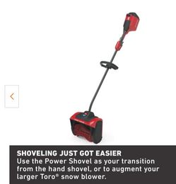 Toro 12 in. 60 Volt Battery Cordless Electric Snow Shovel with 2.5