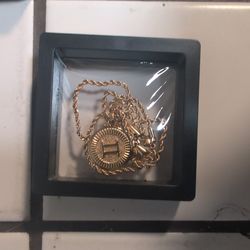 18k Gold Plated Stainless Steel Zodiac Necklace