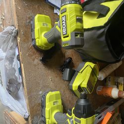 Ryobi 2 Piece Drill With Batteries And Charger