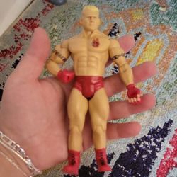 Jon Heidenreich Jakks Pacific 7" Wrestling Action Figure 2003 WWE WWF Red Trunks