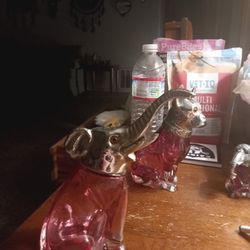 Antique Glass Sugar And Salt/Pepper Shakers